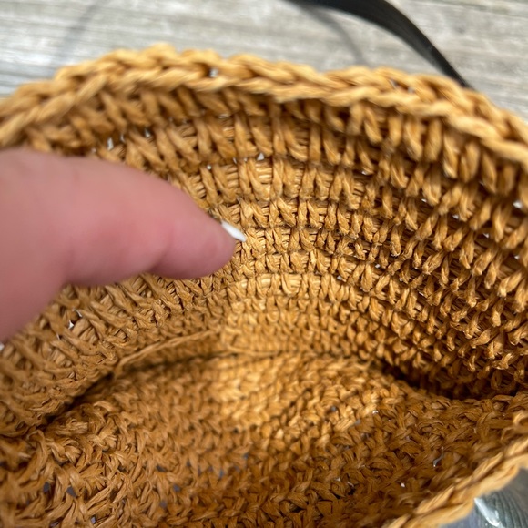 Michael Kors Large Black and Rattan Straw Tote - Picture 6 of 7